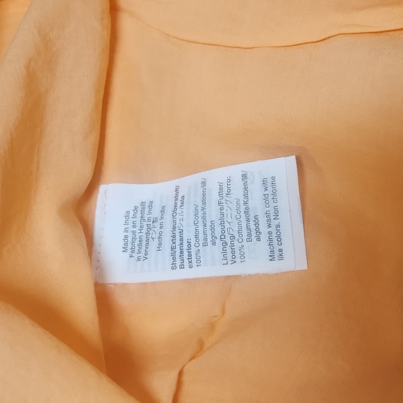 J. Crew peach colored buttondown dress, size 6 - Picture 9 of 11